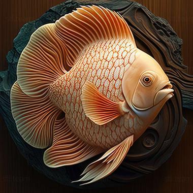 3D model Ordinary discus fish (STL)